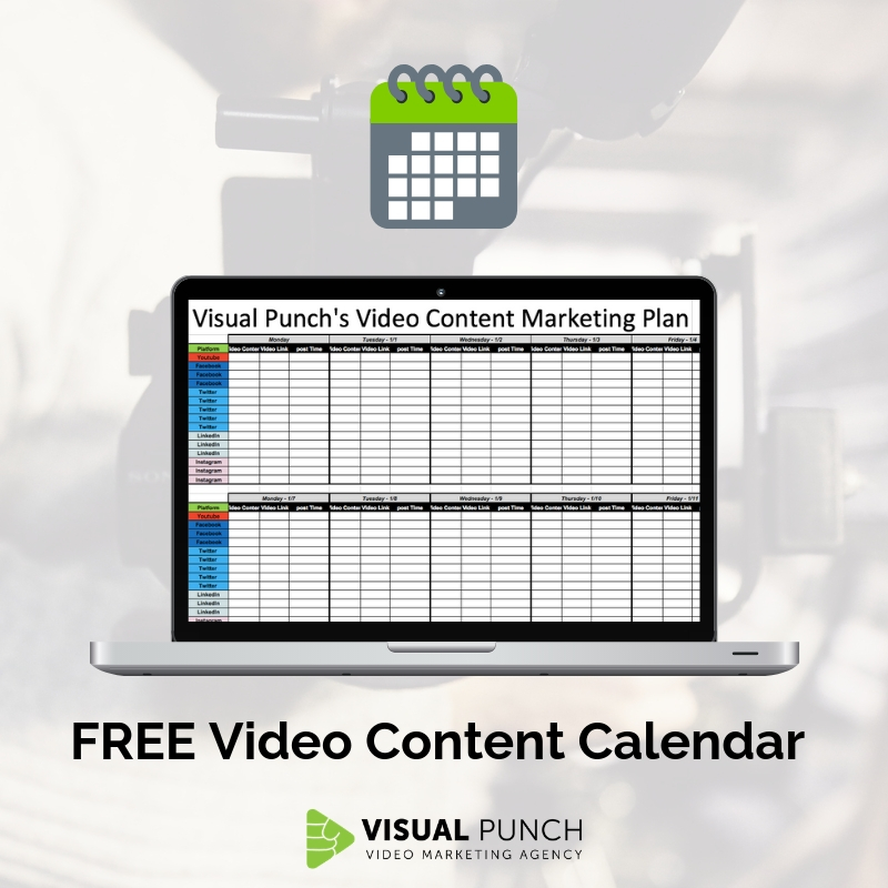 Free Video Content Calendar Visual Punch